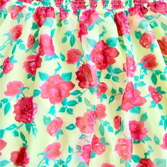 Betsey Johnson Yellow Floral Mini Dress NWT - Picture 6 of 9